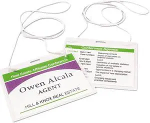 Avery Top-Loading Hanging-Style Name Badges, 3" x 4", 100 Badges (74459)