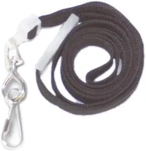 Advantus 75404 Deluxe Safety Lanyards, J-Hook Style, 36" Long, Black, 24/Box