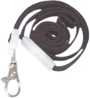 Advantus 75421 Deluxe Safety Lanyards, Lobster Claw Hook Style, 36" Long, Black, 24/Box