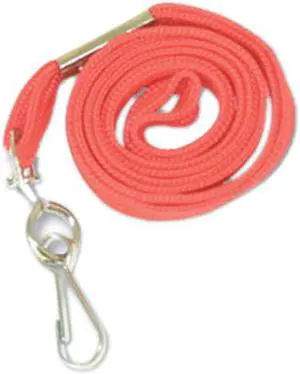 Advantus 75425 Deluxe Lanyards, J-Hook Style, 36" Long, Red, 24/Box