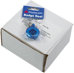 Translucent Retractable ID Card Reel, 34" Extension, Blue, 12/Pack Translucent Retractable ID Card Reel, 34" Extension, Blue, 12/Pack