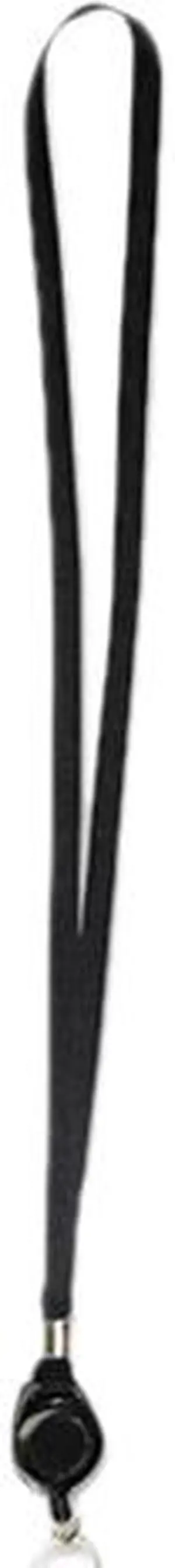 Advantus 75547 Lanyards with Retractable ID Reels, Ring Style, 36" Long, Black, 12/Box