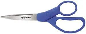 Westcott Preferred Line Steel Scissors, 7" Length, 3-1/4" Cut