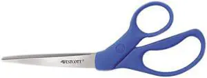 Westcott Preferred Line Steel Scissors, 8" Length, 3-1/2" Cut