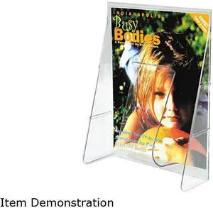 Stand Tall Pocket, 9-1/8w x 2-3/4d x 11-3/4h, Clear