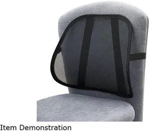 Safco 7153BL Mesh Backrest, 17-1/2w x 3-1/8d x 15h, Black