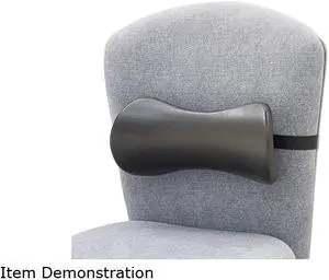 Safco 7154BL Lumbar Support Memory Foam Backrest, 14-1/2w x 3-3/4d x 6-3/4h, Black