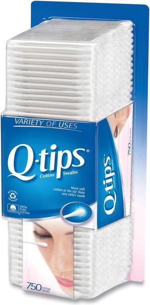 Q-Tips Cotton Swabs, 750/Pack, 12/Carton UNI09824CT