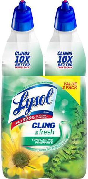 LYSOL 19200-98015 Clean & Fresh Toilet Bowl Cleaner Cling Gel, Country Scent, 24 oz., 2/Pack, 4PK/CT