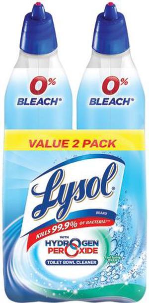 LYSOL 19200-96084 Toilet Bowl Cleaner w/ Hydrogen Peroxide, Cool Spring Breeze, 24 oz., 2/PK, 4PK/CT