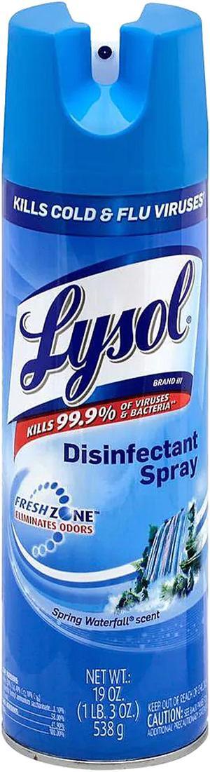 LYSOL 19200-79326 Disinfectant Spray, Spring Waterfall Scent, 19 oz. Aerosol