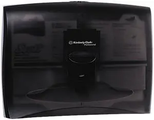 KIMBERLY-CLARK PROFESSIONAL* 09506 IN-SIGHT Toilet Seat Cover Dispenser, 17 1/2 x 3 1/4 x 13 1/4, Smoke/Gray