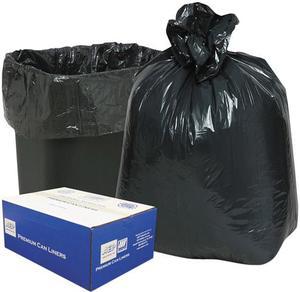 Classic WEBB33 Linear Low-Density Can Liners, 16 gal, 0.6 mil, 24" x 33", Black