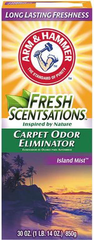 Arm & Hammer 33200-11535 Fresh Scentsations Carpet Odor Eliminator, Island Mist, 30.00 oz. Box, 6/Carton