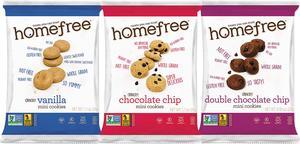 homefree LGFMMIXED30 Gluten Free Mini Cookies Variety Pack, 1.10 oz. / 0.95 oz. / 1.10 oz. Packs, 30 / Carton