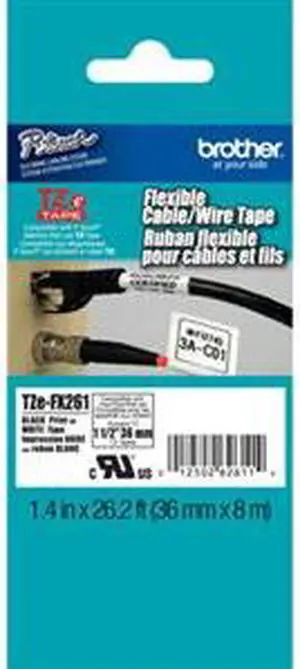Brother TZe-FX261 Flexible Label Tape