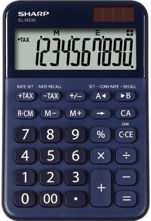 Sharp ELM335BBL Desktop Calculator, 10-Digit LCD