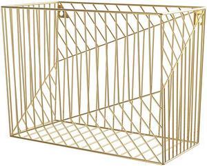 U Brands 3231U0206 Gold Hanging File Basket