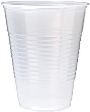 Fabri-Kal 9508028 RK Ribbed Cold Drink Cups, 12oz, Translucent, 50 / Sleeve, 20 Sleeves / Carton