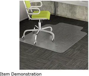 Deflecto CM11112COM EconoMat, Lip, 36.00" x 48.00", Hard Floor, Clear