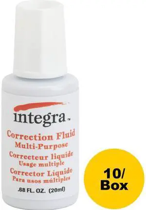 Integra 01539BX Multipurpose Correction Fluid Integra 01539BX Multipurpose Correction Fluid