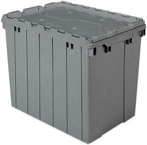 Akro-Mils 39170GREY Attached Lid Storage Container