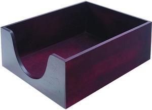 Carver CW08213 Double-Deep Hardwood Stackable Desk Trays, 1 Section, Legal Size Files, 5.00" x 10.13" x 12.63"