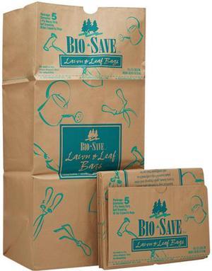 GEN BAG RBR30105BO Lawn and Leaf Bags, 30 gal, 16" x 35", Kraft, 50 Bags