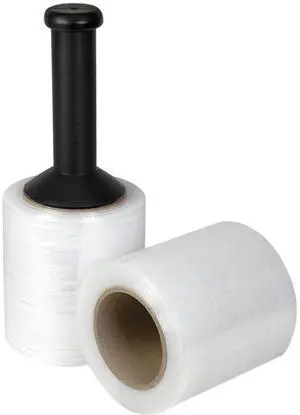 GEN UFS051080 Handwrap Stretch Film, 5" x 1000 ft Roll, 20mic (80-Gauge), 12/Carton