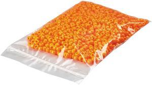 GEN UFS2MZ44 Zip Reclosable Poly Bags, 2 mil, 4" x 4", Clear, 1,000/Carton