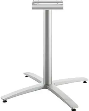 HON BTX30LPR8 Between Table Seated-height Silver X-Base, for 42"