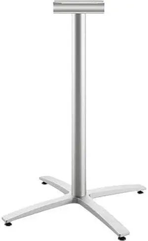 HON BTX42LPR8 Between Table Standing Height Silver X-base, for 42"