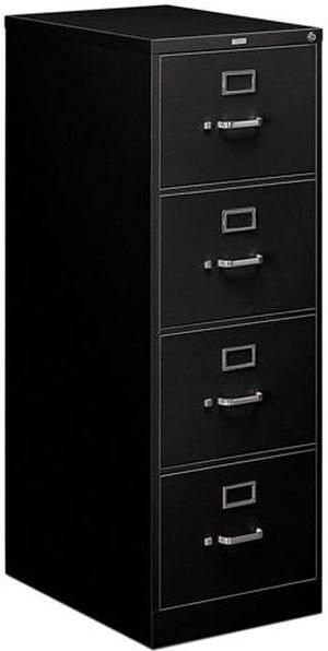 HON H514C.P.P 510 Series Four-Drawer Full-Suspension File, Legal, 18.25" x 25" x 52", Black