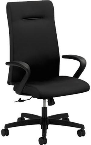 HON HIEH1.F.H.U.CU10.T.SB Ignition Series Executive High-Back Chair, Supports up to 300 lbs., Black Seat/Black Back, Black Base