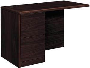 HON H10712L.NN 10700 Series Full Left Pedestal Return, 48" x 24" x 29.5", Mahogany