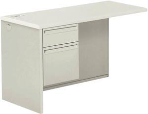 HON H38216L.B9.Q 38000 Series Return Pedestal, Box/File, 26.38" x 50.38" x 31.38", Left, Silver Mesh / Light Gray