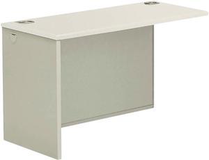 HON H38946L.B9.Q 38000 Series Return Shell, 33.75" x 65" x 4.19", Silver Mesh / Light Gray, Left