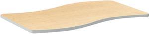 HON HESW3054E.N.D.K Build Ribbon Shape Table Top, 54" x 30", Natural Maple