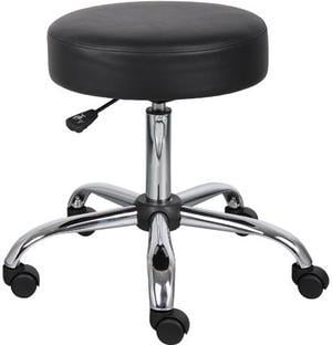 BOSS Office Products B240-BK Caressoft Backless Faux Leather Doctor's Stool