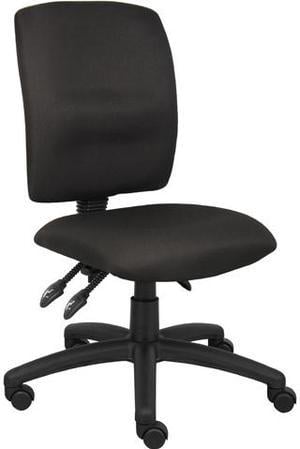 Boss B3035BK Multi-Function Fabric Task Chair Without Arms