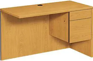 HON 10515RCC 10500 Series “L” Workstation Return, 3/4 Height Right Ped, 48w x 24d, Harvest