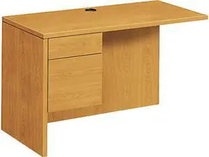 HON 10516LCC 10500 Series "L" Workstation Return, 3/4 Height Left Ped, 48" Width x 24" Depth, Harvest
