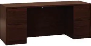 HON 10500 Series Kneespace Credenza with Full-Height Pedestals