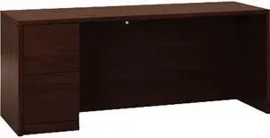 HON 105904LNN 10500 Series Single Pedestal Credenza with Full-Height Pedestal