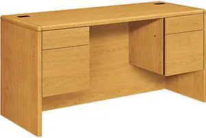 HON 10765CC 10700 Series Kneespace Credenza with Three-Quarter Height Pedestals