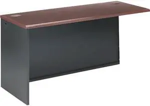 HON 38946LNS 38000 Series Return Shell, Left, 60w x 24d x 29-1/2h, Mahogany/Charcoal