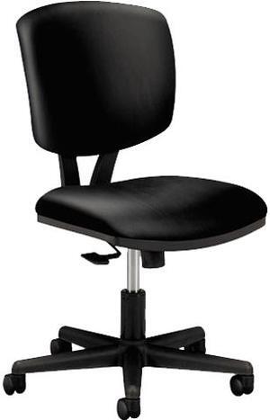 HON H5703.SB11.T Volt Series Task Chair with Synchro-Tilt, Black Leather