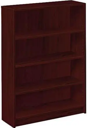 HON 1874N 1870 Series Bookcase, 4 Shelves, 348.80" x 36.00" x 11.50", Mahogany