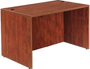 47-1/4" x 29 1/2" Valencia Series Straight Front Desk Shell - Medium Cherry