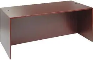 Alera ALEVA217236MY Alera Valencia Series Straight Front Desk Shell,71w x 35 1/2d x 29 5/8h,Mahogany
